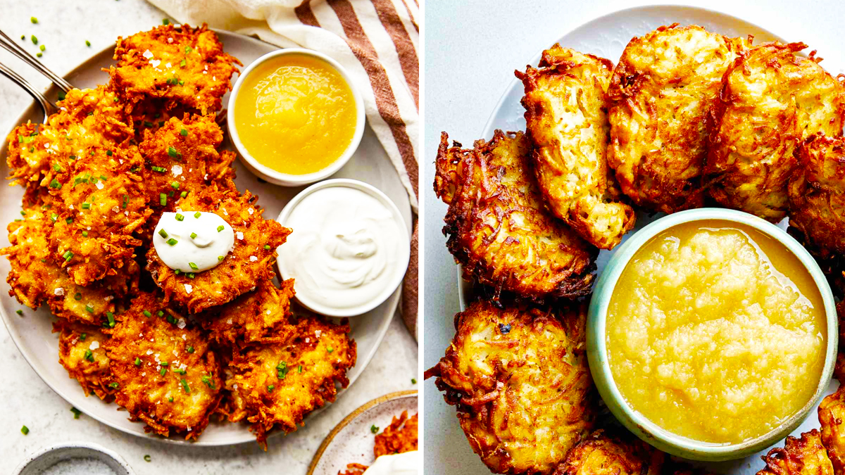 Explorez le charme des latkes, ces galettes de pommes de terre idéales pour vos soirées